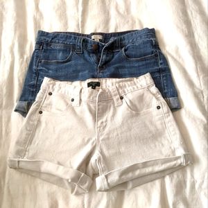 2 J. Crew Denim Shorts Bundle Lot!